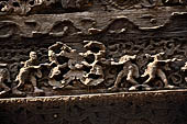 Myanmar - Mandalay, Shwenandaw Kyaung (the Golden Palace) a wonderful example of the Burmese unique teak architecture and wood-carving art. 